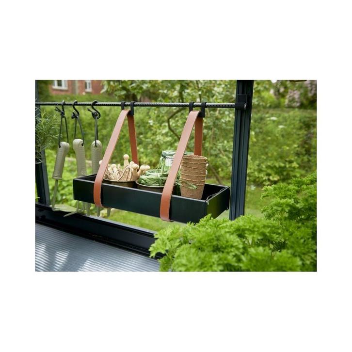 Juliana hanging tray 36x14,5 cm. - zwart, Tuin en Terras, Kweekspullen, Nieuw, Verzenden