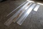 RVS Plaat L250cm en L-profiel 80cm, 200cm, 208cm