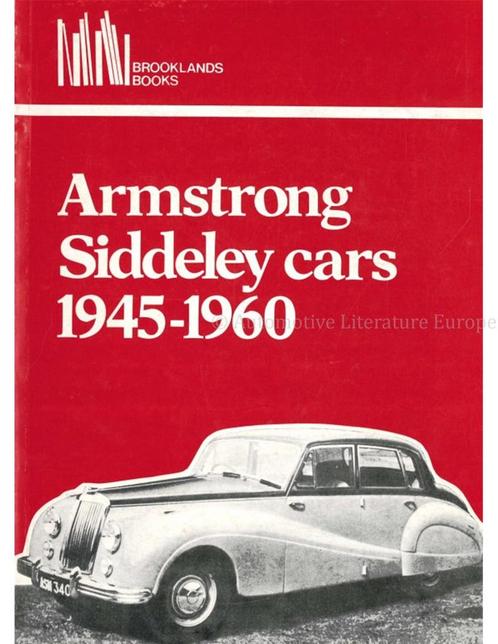 ARMSTONG SIDDELEY CARS 1945 - 1960 (BROOKLANDS), Boeken, Auto's | Boeken