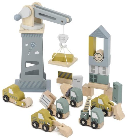 Label Label Houten Bouwplaats LLWT-25200, Kinderen en Baby's, Speelgoed | Houten speelgoed, Nieuw, Verzenden