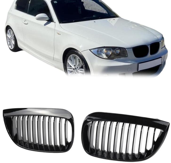 Grillen set | Nieren | BMW 1-serie | E87 5-Door | Pre-faceli, Auto-onderdelen, Carrosserie en Plaatwerk, Nieuw, BMW, Verzenden