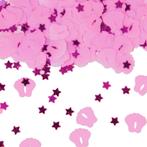 Tafelconfetti Voetjes Roze 1cm 600st, Hobby en Vrije tijd, Feestartikelen, Verzenden, Nieuw