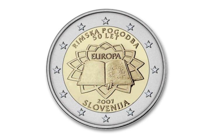 2 euro Verdrag van Rome 2007 - Slovenië, Postzegels en Munten, Munten | Europa | Euromunten, Verzenden