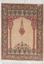 Silk Hereke Signed Carpet with Mehrab Design - Pure luxe ~1, Nieuw