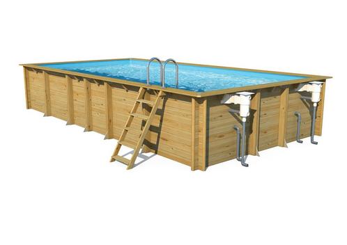 Weva rectangle 6 x 3 houten zwembad (hoogte 1,46), Tuin en Terras, Zwembaden, Nieuw, Verzenden