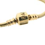 Gouden Pandora armband; Snake Chain | 19 cm (dames sieraad), Sieraden, Tassen en Uiterlijk, Armbanden, Ophalen of Verzenden, Gebruikt