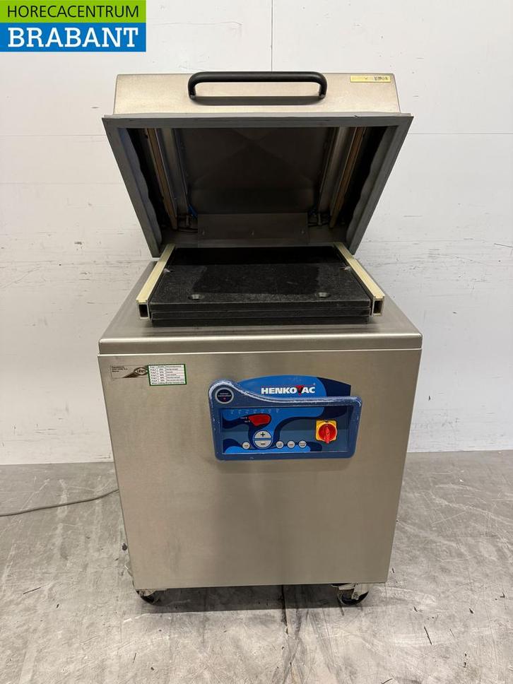 RVS Henkovac E-203 Verrijdbare Vacuummachine Vacumeermachine, Zakelijke goederen, Horeca | Keukenapparatuur, Gebruikt, Ophalen of Verzenden