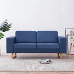 vidaXL Tweezitsbank stof blauw, Verzenden, 150 tot 200 cm, Stof, Nieuw