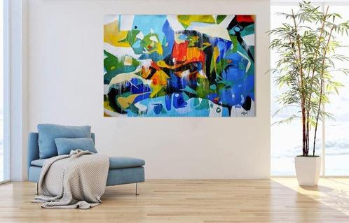 Daniel Bulimar Henciu - The city of harmony, Antiek en Kunst, Kunst | Schilderijen | Modern