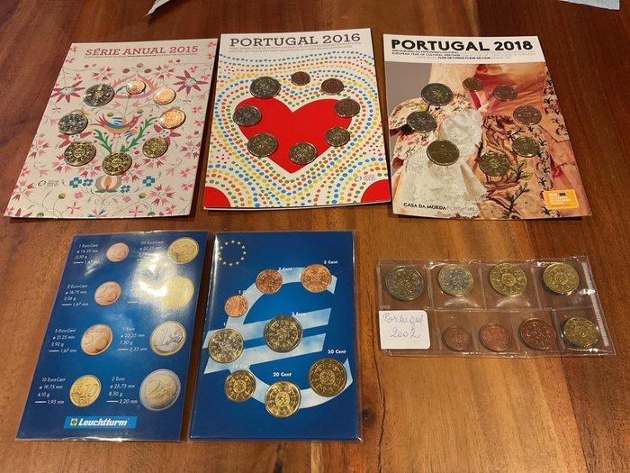 Portugal. Year Set (BU) / Series 1 Cent - 2 Euro 2002/2018, Postzegels en Munten, Munten | Europa | Euromunten