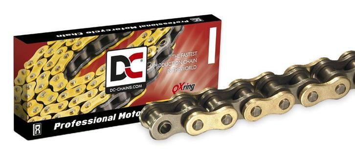 Dyna Chain MSX2-G 520 x 120 Links + Klinkschakel Gold X-Ring, Motoren, Onderdelen | Merk-onafhankelijk, Ophalen of Verzenden