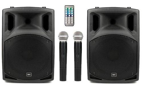 QTX Sound PAV8-UHF Set Met DVD Speler En UHF Microfoons, Audio, Tv en Foto, Luidsprekers, Overige typen, Nieuw, Overige merken