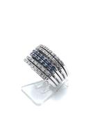 Ponte Vecchio - Ring Witgoud Diamant - Saffier, Nieuw