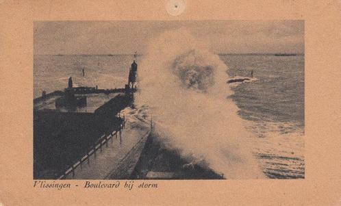 VLISSINGEN - Boulevard bij Storm, Verzamelen, Ansichtkaarten | Nederland, Verzenden