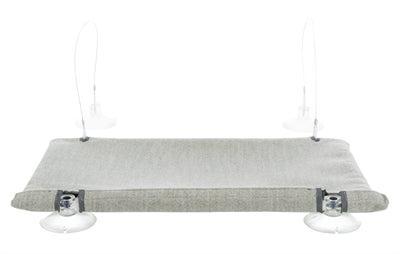 Trixie Kattenmand Hangmat Raam Velours Grijs, Dieren en Toebehoren, Hondenmanden, Verzenden