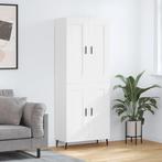 vidaXL buffetkast 69,5x34x180 cm bewerkt hout wit, Huis en Inrichting, Kasten | Buffetkasten, Minder dan 50 cm, Verzenden, Nieuw