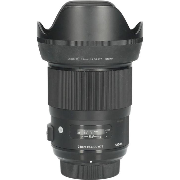 Tweedehands Sigma 28mm f/1.4 DG HSM Art Nikon F CM4590, Audio, Tv en Foto, Fotografie | Lenzen en Objectieven, Groothoeklens, Gebruikt