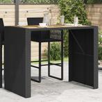 vidaXL Tuinbartafel acaciahouten blad 145x80x110 cm poly, Tuin en Terras, Verzenden, Nieuw