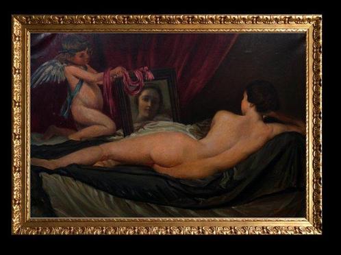 École Européene (XX), Daprès Diego Velázquez - La Venus du, Antiek en Kunst, Kunst | Schilderijen | Klassiek