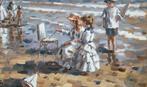 Francis Cristaux (1950) - Art au bord de la mer, Antiek en Kunst, Kunst | Schilderijen | Klassiek