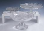 Val Saint Lambert - Taartschaal (3) - Transparante art deco, Antiek en Kunst