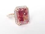 Cocktailring - 18 karaat Roségoud - 11.73ct. tw. Diamant