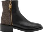 Michael Kors Regan Flat Bootie Black Brown - Enkellaars - Zw, Verzenden, Nieuw