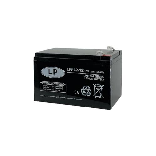 LP Lithium accu LFP V12,8-12 LiFePo4 12 volt 12 Ah 153 Wh, Caravans en Kamperen, Caravan accessoires, Nieuw, Ophalen of Verzenden