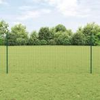 vidaXL Euro Omheining met 11 U-Poten Groen 1,2x25 m Staal, Verzenden, Nieuw, IJzer