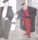 Colijn weigert uitnodiging Heidelberg op spotprent (Lithos), Verzenden