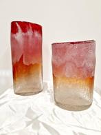 Blenko - Vaas (2) - Konisch - Glas - glazen vazen met
