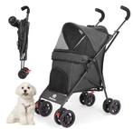 Opvouwbare Huisdierkinderwagen – Lichtgewicht en Ademend, Dieren en Toebehoren, Honden-accessoires, Verzenden, Nieuw