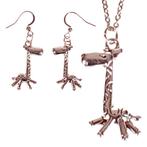 Set - Kinderketting 45cm RVS - Oorbellen Zilverkleurig - Han, Ophalen of Verzenden, Nieuw