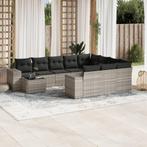 vidaXL 11-delige Loungeset met kussens poly rattan, Tuin en Terras, Tuinsets en Loungesets, Verzenden, Nieuw, Rotan, Loungeset