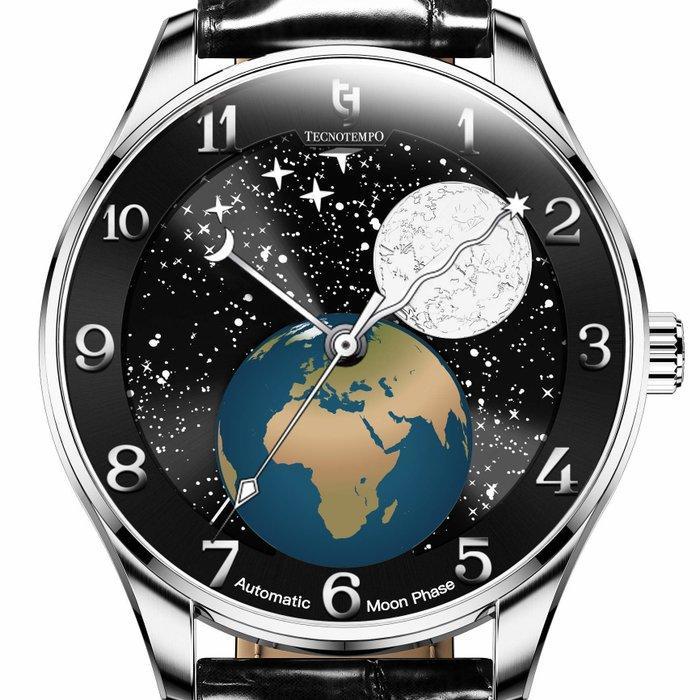Tecnotempo - Automatic Eclipse Moon Phase - Zonder, Sieraden, Tassen en Uiterlijk, Horloges | Heren