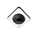 Plafondventilator vierkant zwart incl. LED dimbaar - Climo, Nieuw, Kunststof, Design