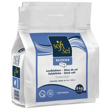 Soft-Sel Zoutblokken onthardingszout 10 zakken x 8kg (80kg) beschikbaar voor biedingen