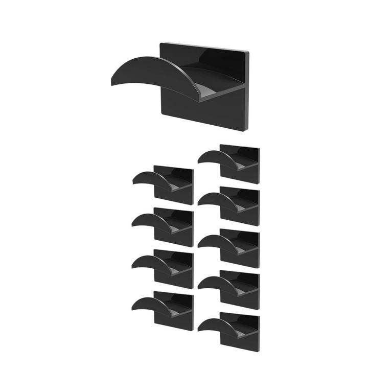 Cap Rack - 10 Stuks - Zwart - Petjeshouder - Petjeshouder -, Huis en Inrichting, Woonaccessoires | Kapstokken, Nieuw, Verzenden