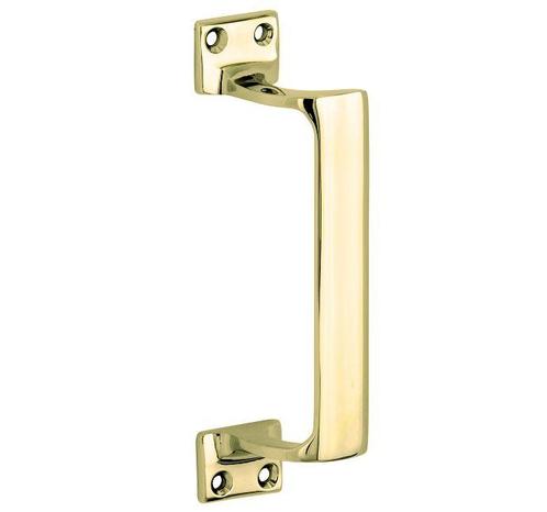 Deurgreep Art-Deco messing gelakt, Doe-het-zelf en Verbouw, Hang- en Sluitwerk, Verzenden