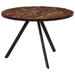vidaXL Eettafel 110x75 cm massief gerecycled hout, Huis en Inrichting, Tafels | Eettafels, Verzenden, Nieuw