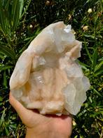 Geweldige kubusvormige Apofyliet met Stilbiet Kristal op, Verzamelen, Mineralen en Fossielen