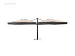 Dubbele hangende parasol Zandkleurig (2 * 300x400, Nieuw, Ophalen