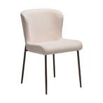 *WOONWINKEL* Dan-Form Glam Luxe Eetkamerstoel Boucle Creole, Huis en Inrichting, Stoelen, Verzenden, Nieuw