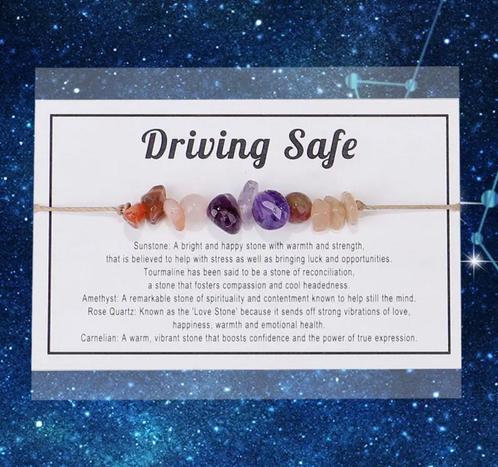 Spirituele Armband met Edelstenen - Veilig Rijden, Sieraden, Tassen en Uiterlijk, Armbanden, Verzenden