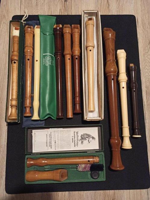 Various brands - Collection of 11 Various Recorders -, Muziek en Instrumenten, Blaasinstrumenten | Blokfluiten