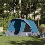 vidaXL Tent 4-persoons waterdicht blauw, Verzenden, Nieuw, Tot en met 2
