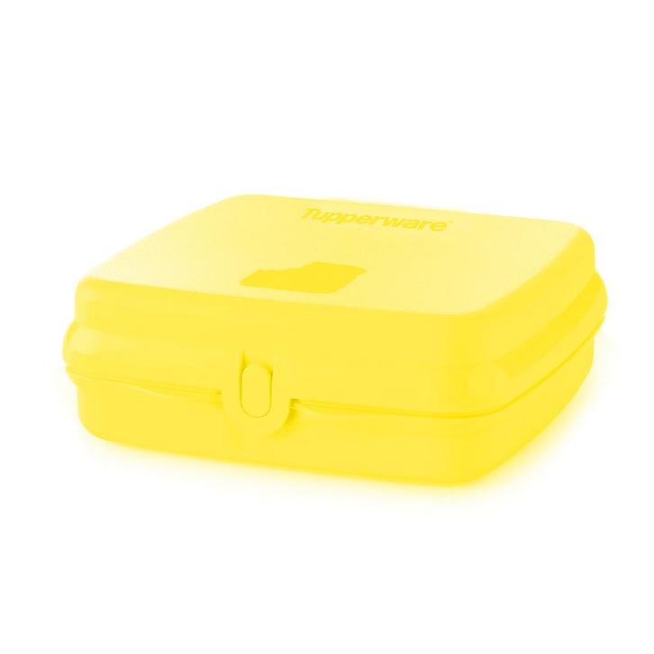 Tupperware Eco Sandwichdoos Geel, Huis en Inrichting, Keuken | Tupperware, Geel, Nieuw, Ophalen of Verzenden