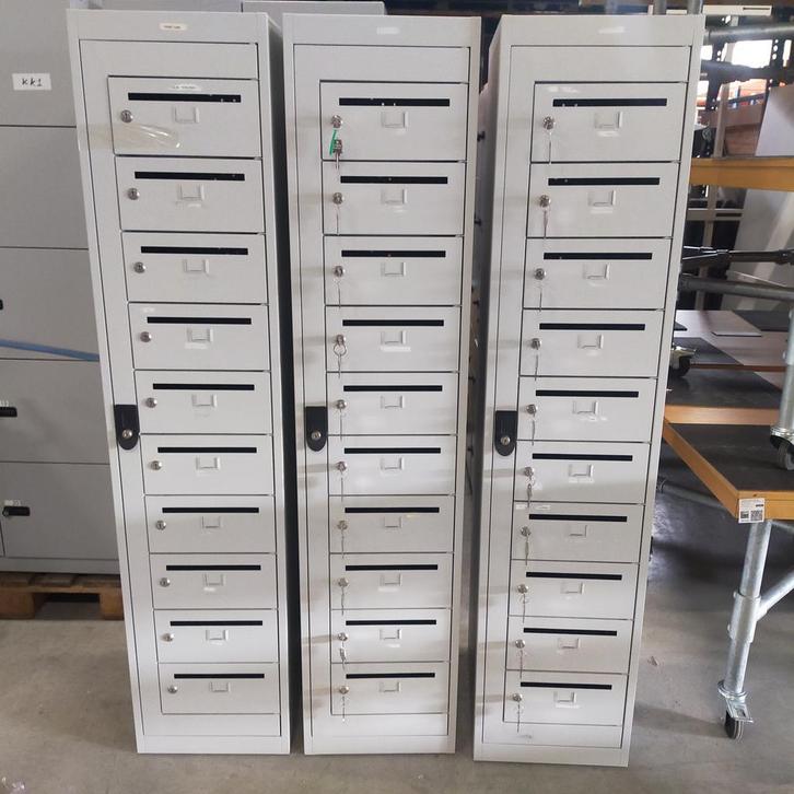 10-deurs Overtoom metalen postvakkenlockerkast - 180x40x50 c, Huis en Inrichting, Kasten | Lockerkasten, Ophalen of Verzenden