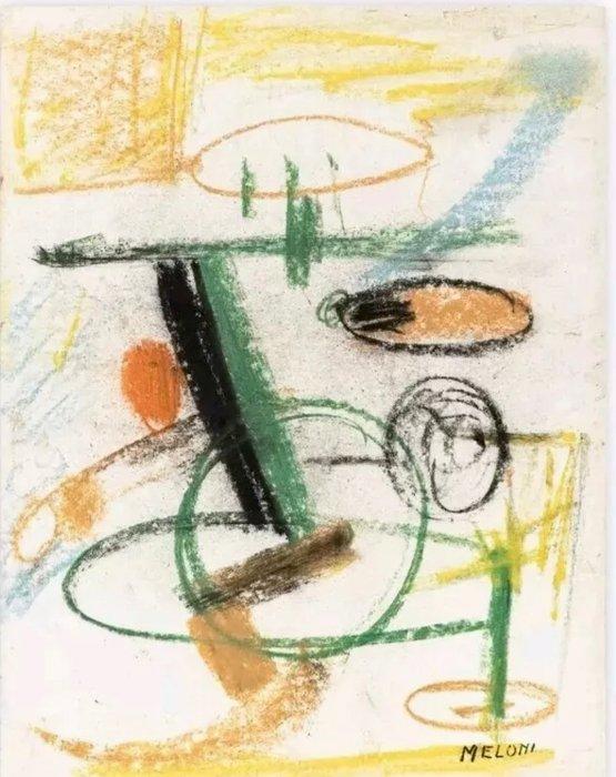 Gino Meloni (1905–1989) - Composizione, Antiek en Kunst, Kunst | Schilderijen | Klassiek