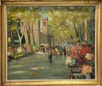 École Catalane (XX) - Marcher parmi les fleurs, Antiek en Kunst